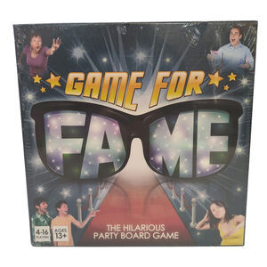 Game For Fame The Hilarious Party Board Game Brand New Sealed 10+ 4-16 Players